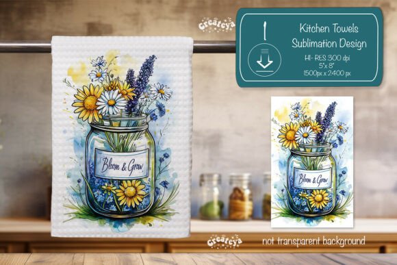 Download Summer Kitchen Dish Towel Sublimation - Dish Collection
