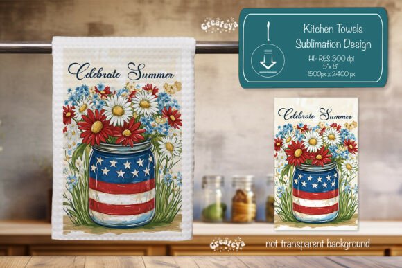 Download Summer Kitchen Dish Towel Sublimation - Dish Collection