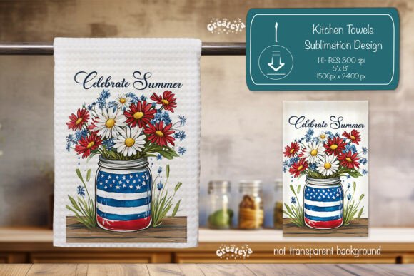 Download Summer Kitchen Dish Towel Sublimation - Dish Collection