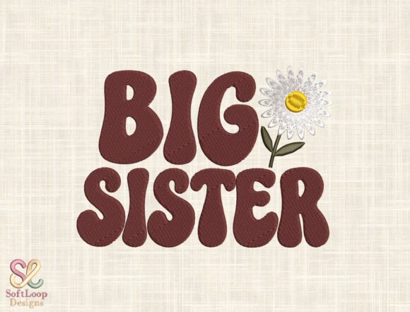 Download Big Sister Daisy Embroidery - Premium Resources